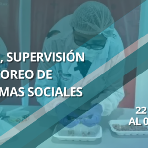 GESTIÓN, SUPERVISIÓN Y MONITOREO DE PROGRAMAS SOCIALES